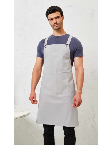PRE-PR129-Cross Back Barista Bib Apron